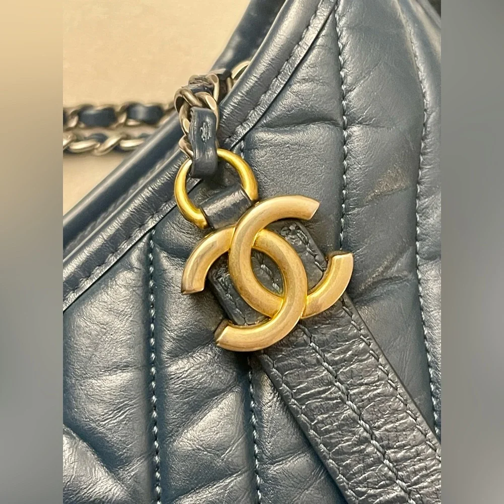 CHANEL Gabrielle Small Chevron Shoulder Bag